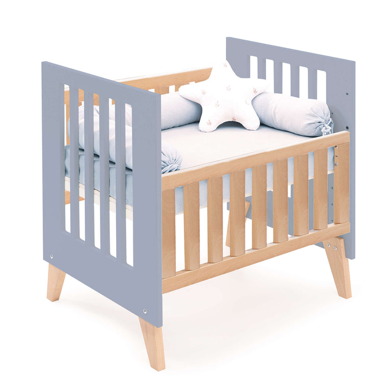 Berceau cododo 60x80 cm (5en1) bois/bleu · Nexor Uno Blu denim