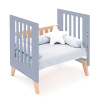 Berceau cododo 60x80 cm (5en1) bois/bleu · Nexor Uno Blu denim