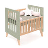 Berceau cododo 60x80 cm (5en1) bois/vert-olive · Nexor Uno Erba