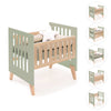 Berceau cododo 60x80 cm (5en1) bois/vert-olive · Nexor Uno Erba