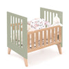 Berceau cododo 60x80 cm (5en1) bois/vert-olive · Nexor Uno Erba