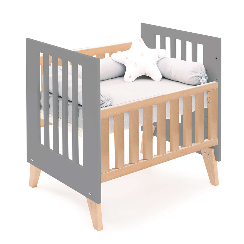 Berceau cododo 60x80 cm (5en1) bois/antracite · Nexor Uno Antracita
