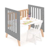 Berceau cododo 60x80 cm (5en1) bois/antracite · Nexor Uno Antracita
