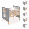 Berceau cododo 60x80 cm (5en1) bois/antracite · Nexor Uno Antracita