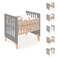 Berceau cododo 60x80 cm (5en1) bois/antracite · Nexor Uno Antracita