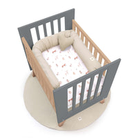 Berceau cododo 60x80 cm (5en1) bois/antracite · Nexor Uno Antracita