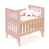 Berceau cododo 60x80 cm (5en1) bois/rose · Nexor Uno Quarzo