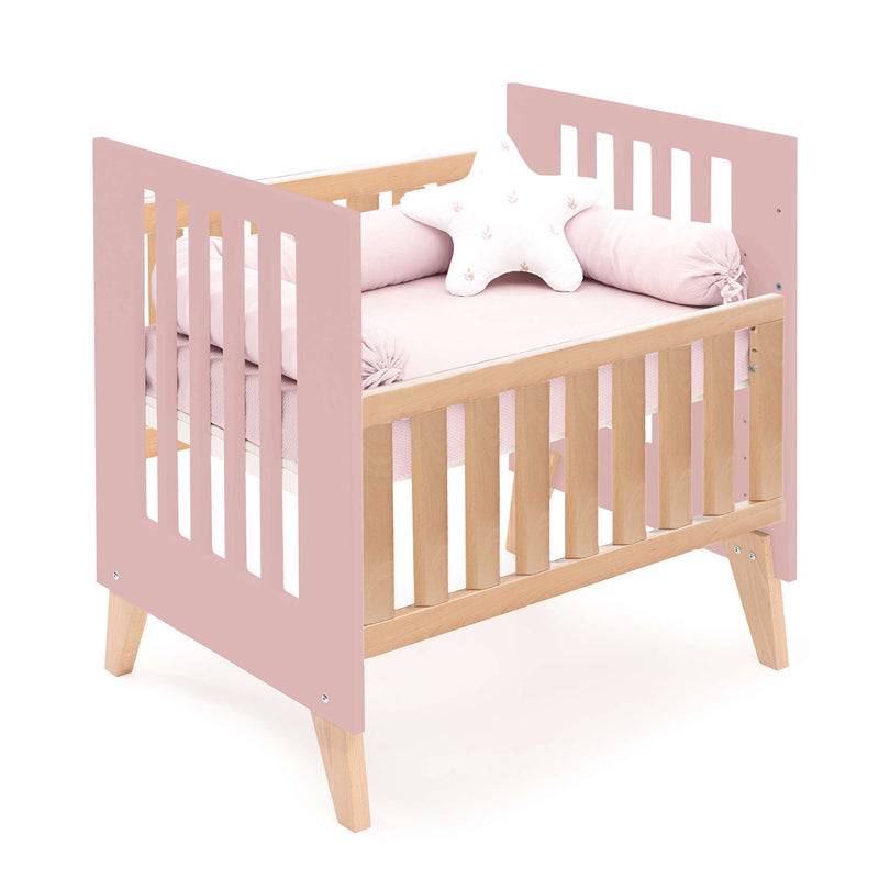 Berceau cododo 60x80 cm (5en1) bois/rose · Nexor Uno Quarzo