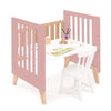 Berceau cododo 60x80 cm (5en1) bois/rose · Nexor Uno Quarzo