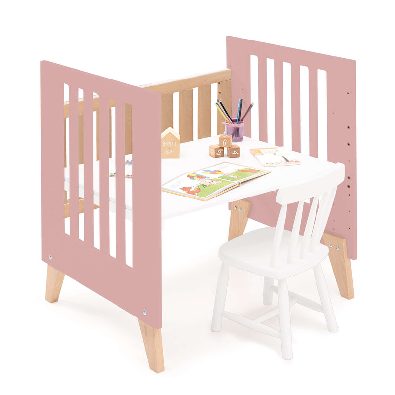 Berceau cododo 60x80 cm (5en1) bois/rose · Nexor Uno Quarzo