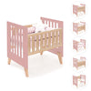 Berceau cododo 60x80 cm (5en1) bois/rose · Nexor Uno Quarzo