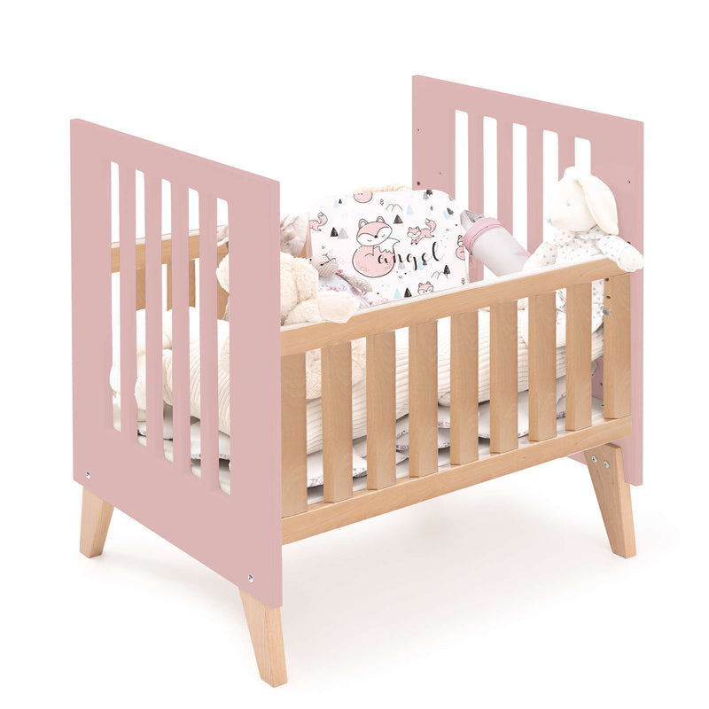 Berceau cododo 60x80 cm (5en1) bois/rose · Nexor Uno Quarzo