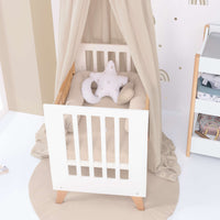 Co-sleeping crib 60x80 cm (5in1) wood/white · Nexor Uno White