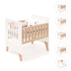 Co-sleeping crib 60x80 cm (5in1) wood/white · Nexor Uno White