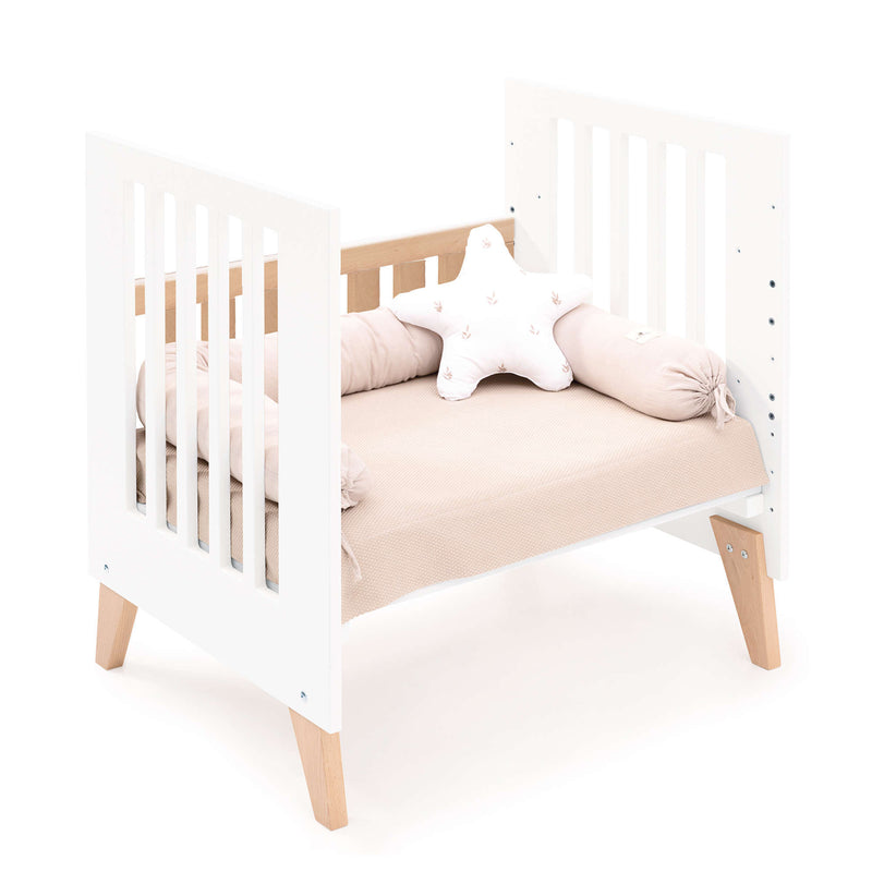 Co-sleeping crib 60x80 cm (5in1) wood/white · Nexor Uno White
