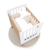Co-sleeping crib 60x80 cm (5in1) wood/white · Nexor Uno White