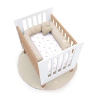 Bettdecke für Babywiege 55x70 cm/60x80 cm Regenbogen terracotta · Ariake 1304-123