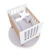 Co-sleeping crib 60x80 cm (5in1) wood/white · Nexor Uno White