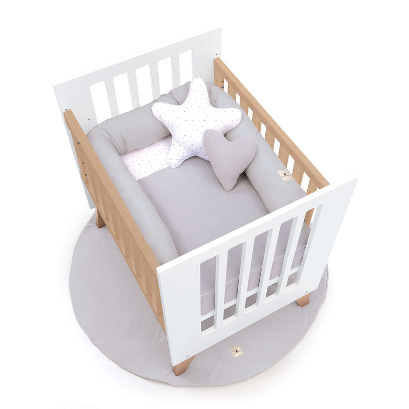 Co-sleeping crib 60x80 cm (5in1) wood/white · Nexor Uno White
