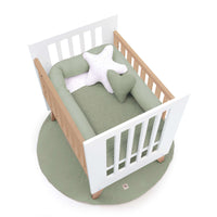 Co-sleeping crib 60x80 cm (5in1) wood/white · Nexor Uno White