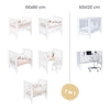 Crib and cot all-in-one (7in1) white · Nexo Tre White