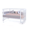 Lit bébé-lit d'enfant 70x140 cm (3in1) en blanc · Crea Due Bianco C300-M1100