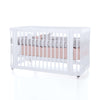 Lit bébé-lit d'enfant 70x140 cm (3in1) en blanc · Crea Due Bianco C300-M1100