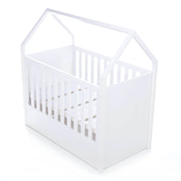 Montessori cot-cottage for baby (3in1) 70x140 cm in white · Auna C302-M1100