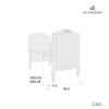 Classical cot- bed (3in1) in white 70x140 upholstered · Época C303