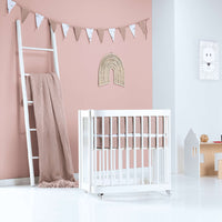 Baby oval crib 55x70 cm in white · Crea Uno Bianco C304-M1100