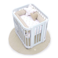 Baby oval crib 55x70 cm in white · Crea Uno Bianco C304-M1100