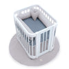 Berceau ovale pour bébé 55x70 cm en blanc · Crea Uno Bianco C304-M1100
