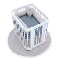 Berceau ovale pour bébé 55x70 cm en blanc · Crea Uno Bianco C304-M1100