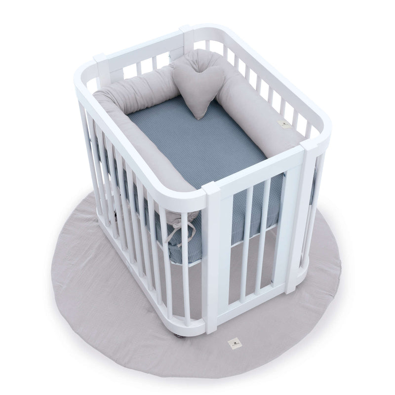 Berceau ovale pour bébé 55x70 cm en blanc · Crea Uno Bianco C304-M1100