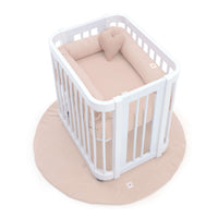 Berceau ovale pour bébé 55x70 cm en blanc · Crea Uno Bianco C304-M1100