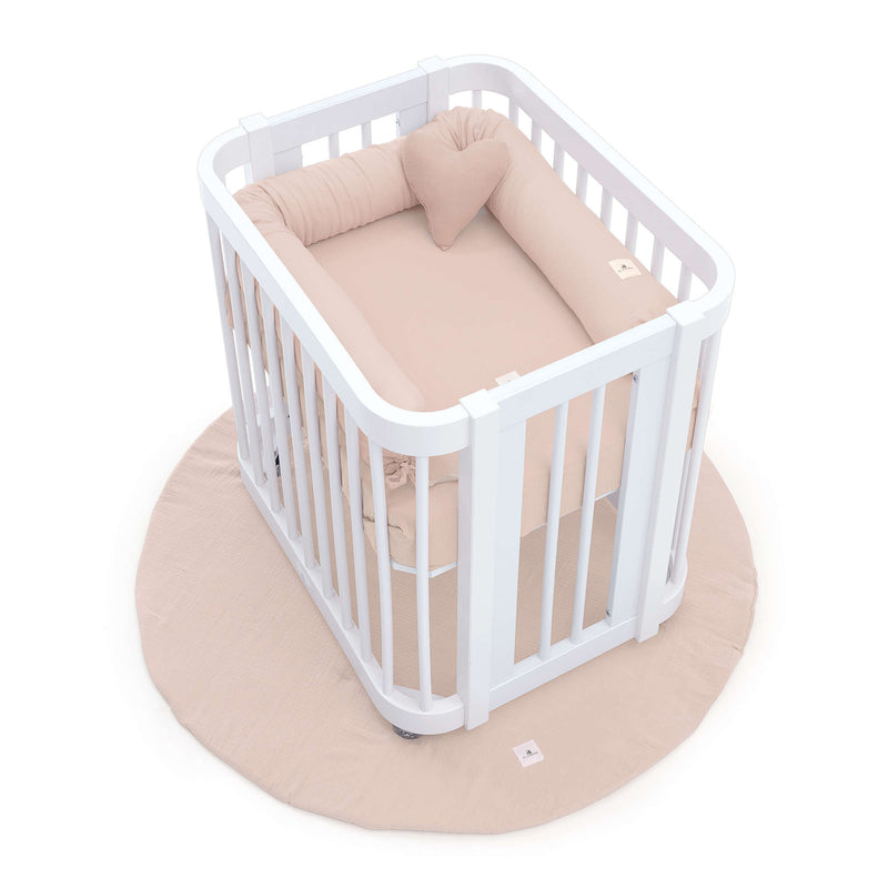 Berceau ovale pour bébé 55x70 cm en blanc · Crea Uno Bianco C304-M1100