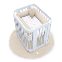 Baby oval crib 55x70 cm in white · Crea Uno Bianco C304-M1100