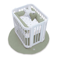 Baby oval crib 55x70 cm in white · Crea Uno Bianco C304-M1100