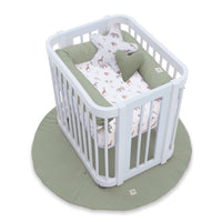 Baby oval crib 55x70 cm in white · Crea Uno Bianco C304-M1100