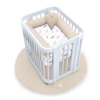 Baby oval crib 55x70 cm in white · Crea Uno Bianco C304-M1100