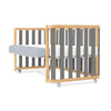 Cot-bed 70x140 cm (3in1) wooden/grey · Crea Plus Due C350-M5058