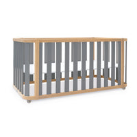 Cot-bed 70x140 cm (3in1) wooden/grey · Crea Plus Due C350-M5058