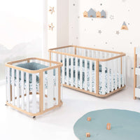 Berceau, lit bébé et lit d'enfant (4in1) bois/blanc · Crea Plus Tre C351-M5011