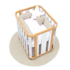 Edredão mini berço 55x70 cm/60x80 cm (reversível) folhas beige · Nandina 1304A-116