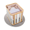 Oval crib 55x70 cm wooden/white · Crea Plus Uno C354-M5011