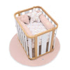 Crib duvet 55x70 cm/60x80 cm (reversible) pink flowers · Liberty 1304A-132