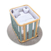 Oval crib 55x70 cm wooden/green · Crea Plus Uno C354-M5057