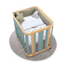 Oval crib 55x70 cm wooden/green · Crea Plus Uno C354-M5057