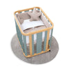 Oval crib 55x70 cm wooden/green · Crea Plus Uno C354-M5057