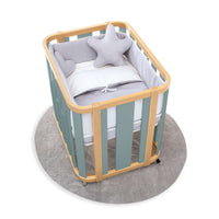 Oval crib 55x70 cm wooden/green · Crea Plus Uno C354-M5057